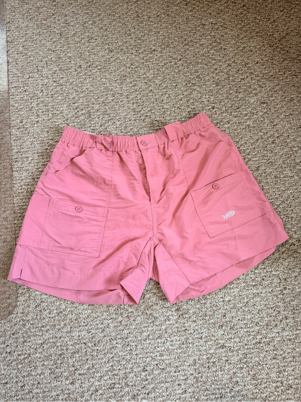 AFTCO Dusty Pink Original Fishing Shorts - Picture 2 of 4